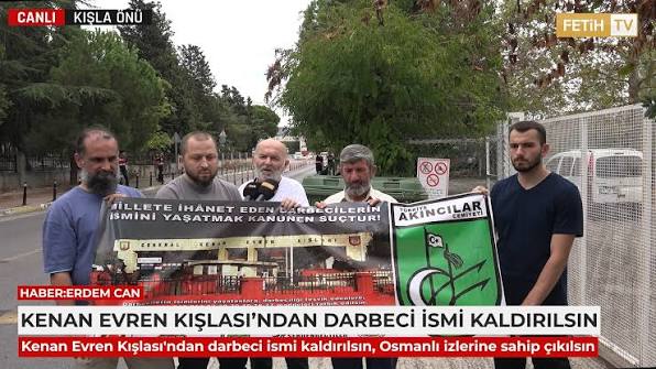 Kenan Evren Kışlası'ndan darbeci ismi kaldırılsın ! Kışla Önünde Protesto